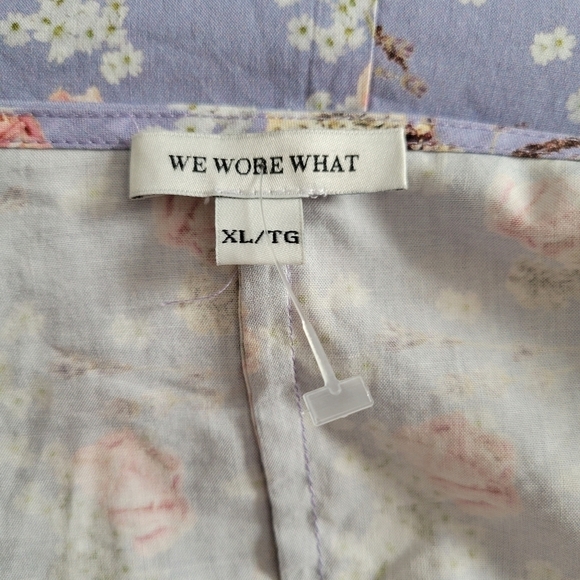 Weworewhat Floral Wrap Mini Dress - Picture 2 of 10